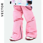 VECTOR Ski Pants Boys Girls Children Outdoor High-quality Windproof, Waterproof and Warm Snow Winter Ski Snowboard Pants Brand