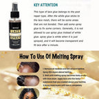 100ML Lace Wig Melting And Holding Spray Strong Natural Finish Wig Adhesive Glue for Lace Front Melt Super Hold Hair Spray