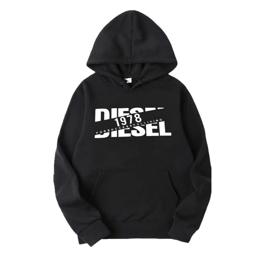 Men's hooded sweatshirt for autumn and winter warm and windproof comfortable long sleeved top jogging hooded sweatshirt hoodie
