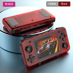 15000+ Ready Games! 3.5" IPS Retro Handheld Console RK3326, 3000mAh Long Play original ARKOS Blue R36H 64GB 128GB