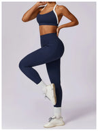 Gym Sport Bra Halter Sports Bra Anti-sweat Breathable Yoga Bra Shockproof Crop Top Fitness Top Push Up Workout Top Women