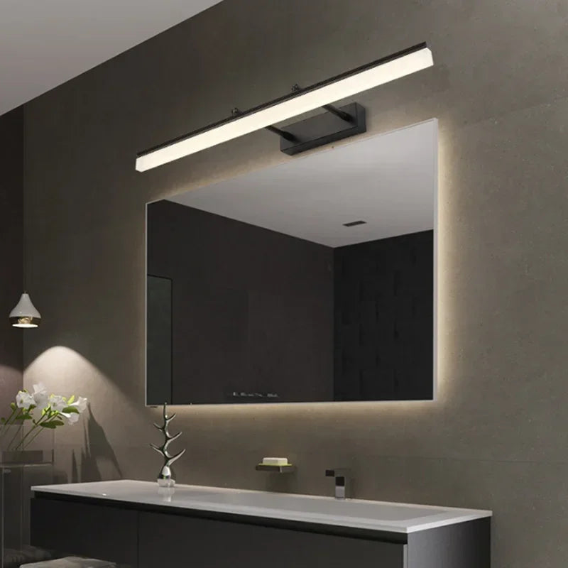 Bathroom Mirror Front Wall Lamp Waterproof Anti-fog Retractable Sconce Wall Light Makeup Mirror Wall Lights Secondary image