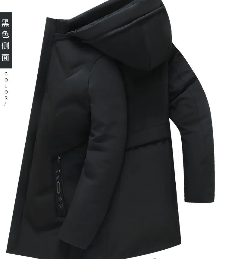 Top Grade Designer New Brand Men Parka Jacket Thick Casual Fashion Hooded Cropped Windbreaker Quilted Bubble Coats  Mens Clothes