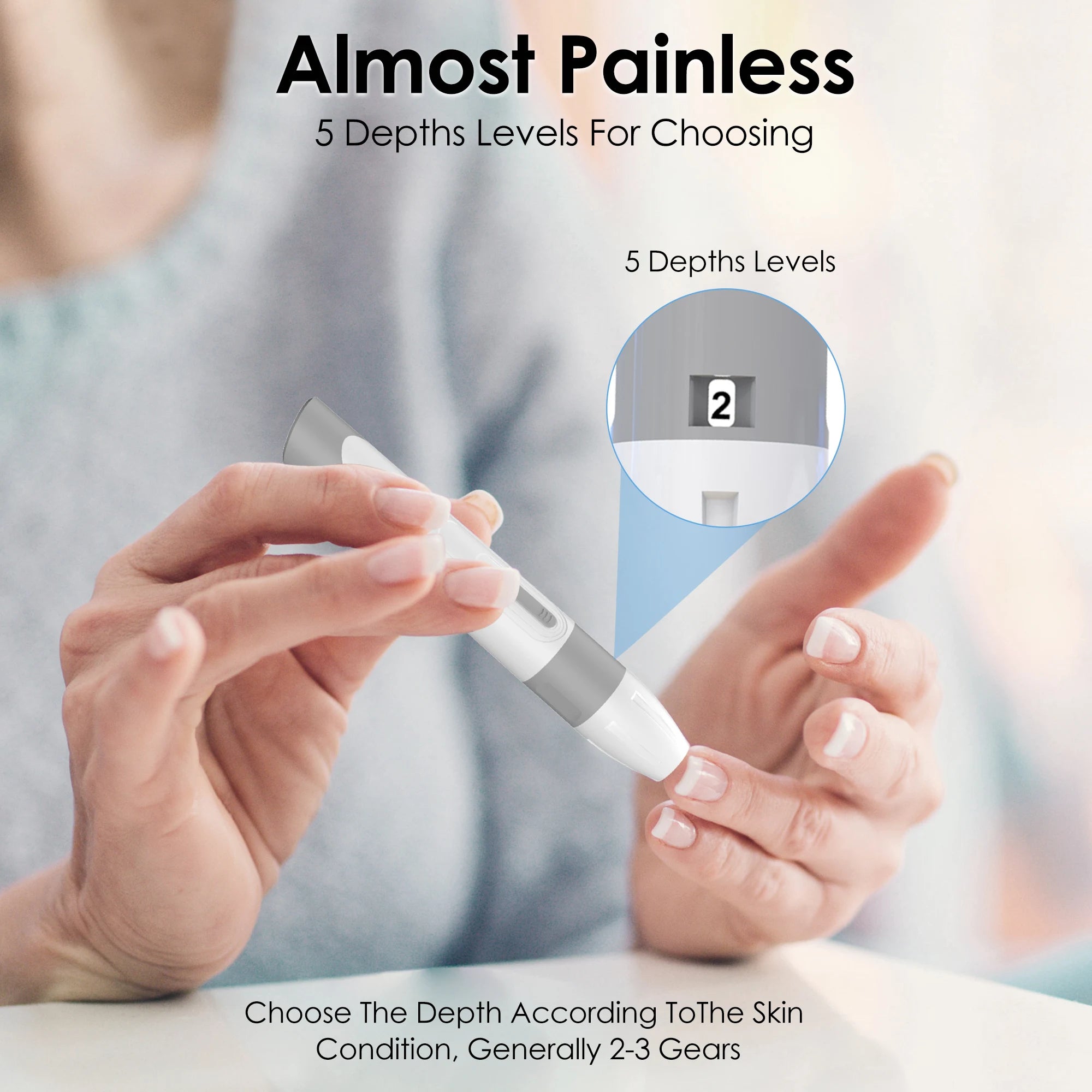LinkSun G-425-1 Blood Glucose Meter Kit 50/100pcs Test Strips Lancets for Diabetes Monitor Digital Glucometer Blood Sugar Meter