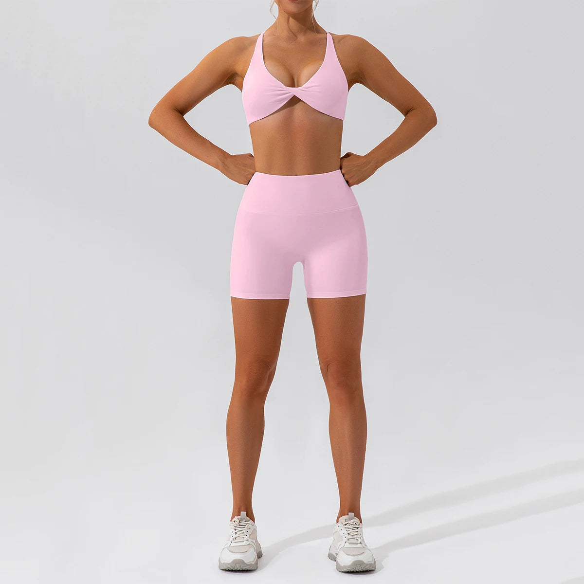 2-Piece Quick Dry Yoga Set – Long Sleeve Gym Outfit