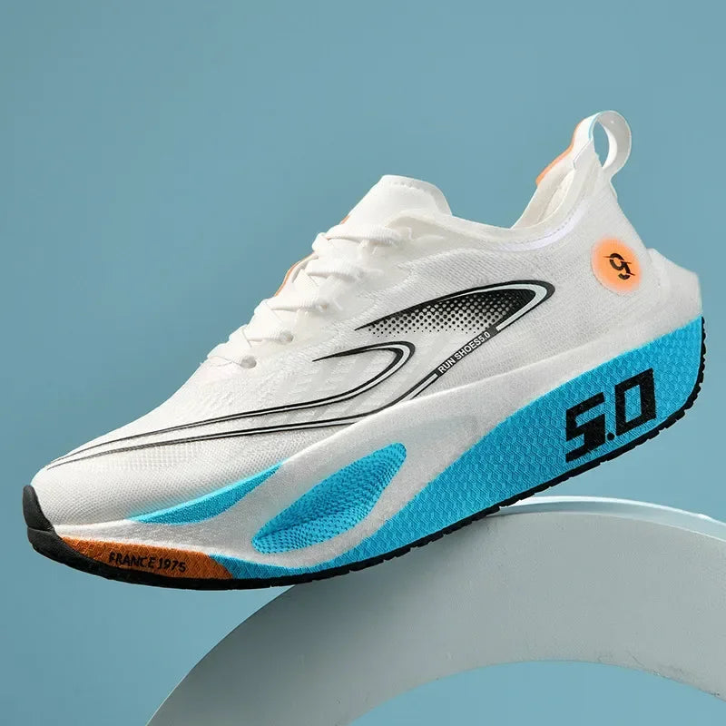 Unisex 2025 Full Carbon Plate Running Shoes Professional Marathon Racing Lightweight Bounce Cushion Breathable Sports Sneakers Main image