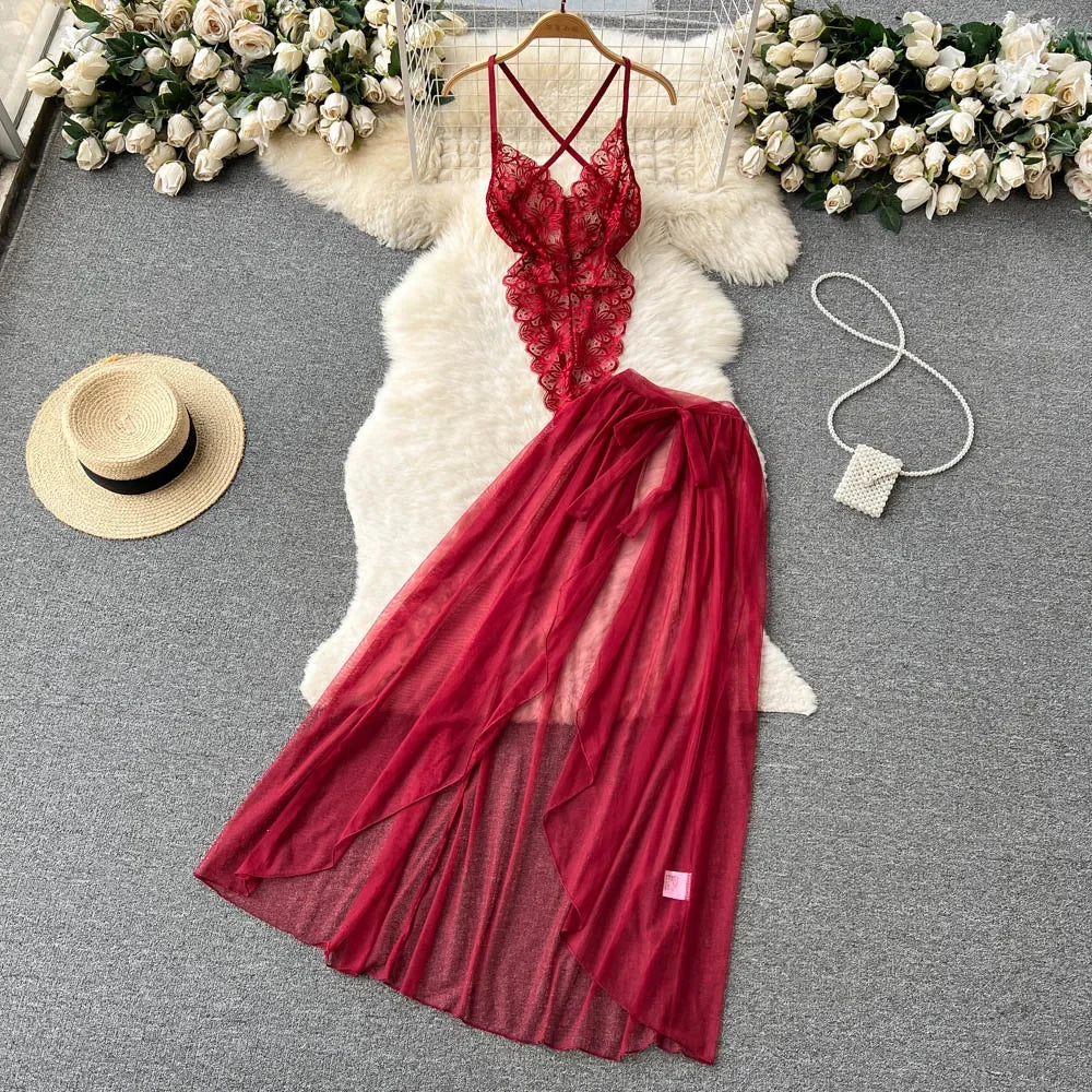 Japanese Kimono V-neck Printed Flower Bow Waist Shaping Cardigan Dress Women Clothing Loose Long Sleeve Vintage Sexy Lace-up New