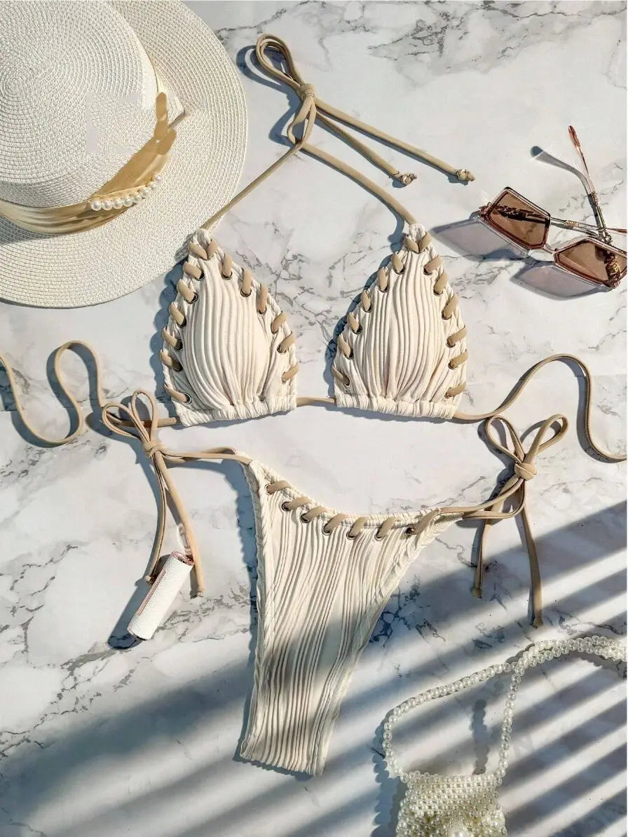 Sexy Bikinis 2026 Women's Swimwear Female Swimsuit For Swimming Wear Bathing Suits Brazilian Bikini Set Beachwear Pool Bather