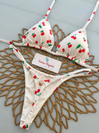 2025 New Sexy Retro Prints Brazilian Mciro Bikini Women Swimsuits Lace-up Swimwear Backless Biquini Swimsuits Beachwear
