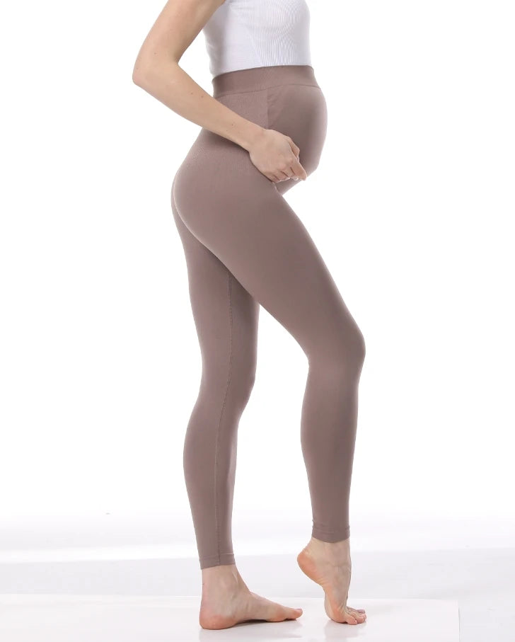 New Pregnancy High Waist Leggings Skinny Maternity clothes for pregnant women Belly Support Knitted Leggins Body Shaper Trousers