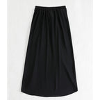 Fashion Solid Beach Dress Women's Casual Elastic High Waist Slit Long Skirt Summer 2025 New Beachwear Spice Girl Bikini Cover Up