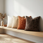 1Pcs Boho Soft Chenille Textured Home Decor Throw Pillow Covers 18x18in Farmhouse Cushion Covers for Spring Summer Fall Winter