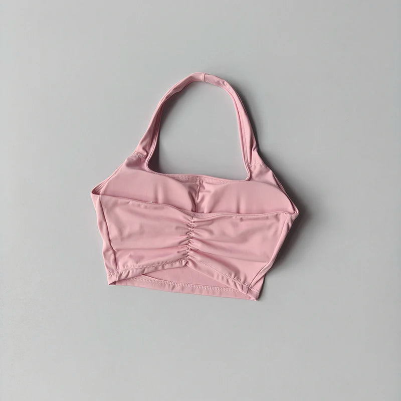 Backless Sports Bra – Athletic Yoga Crop Top