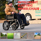Miles Cruise Range Electric Wheelchairs for Adults,Lightweight Foldable Powered Wheelchair,Intelligent Motorized Wheelchairs fo