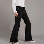 Fall Slim Fit Flared Pants Men Classic Fashion Handsome Long Fittness Trousers Hundred Matching Outdoor Trendy Plush Apparel