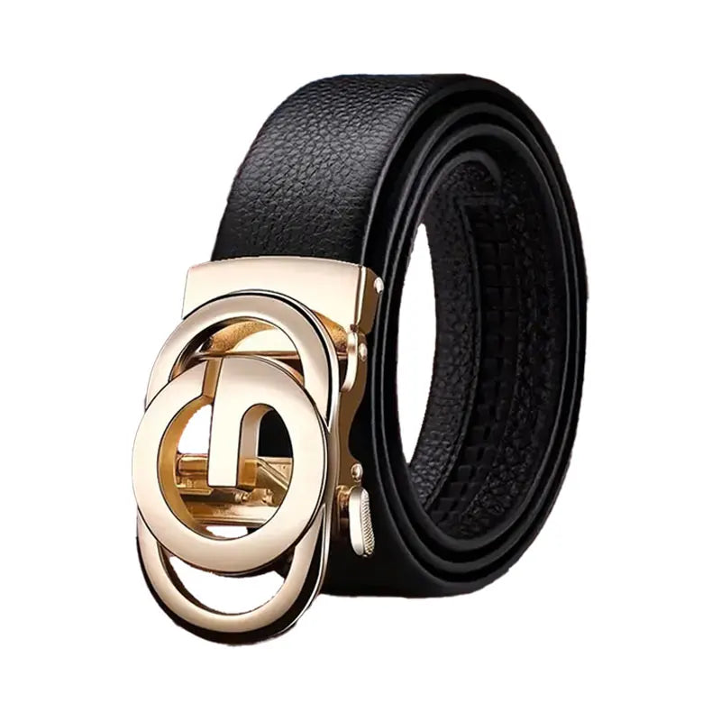 Men's Business Belt - Genuine High Quality Alloy Automatic Buckle Belt, Fashionable Buckle Fashionable Luxury Casual Belt