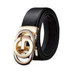 Men's Business Belt - Genuine High Quality Alloy Automatic Buckle Belt, Fashionable Buckle Fashionable Luxury Casual Belt