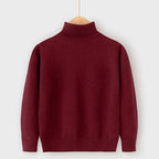2026 Autumn Winter Children's Cotton Sweater Full Sleeve Turtleneck Knitwear Baby Boys Girls Clothing Warm Soft Jumper Pullovers
