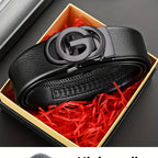 Men's Business Belt - Genuine High Quality Alloy Automatic Buckle Belt, Fashionable Buckle Fashionable Luxury Casual Belt