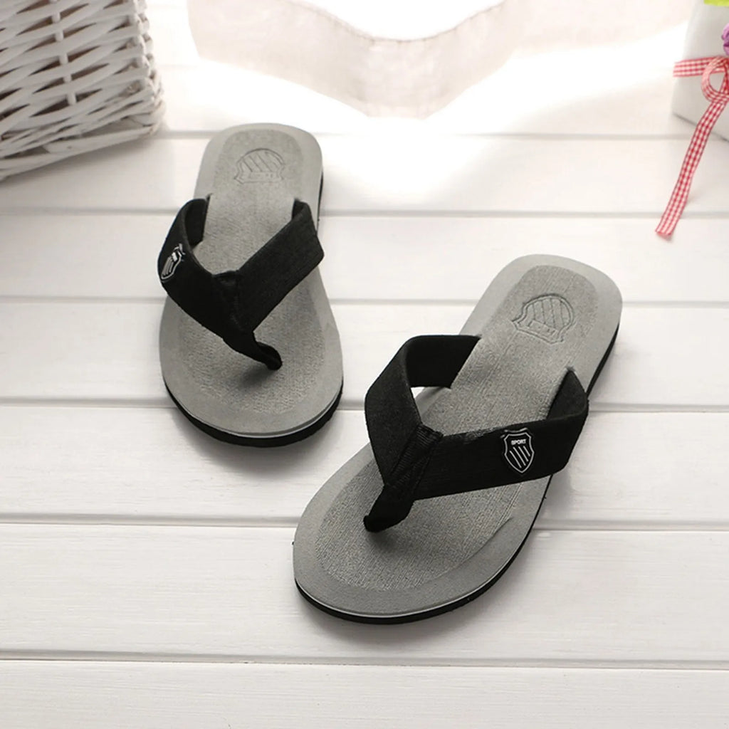 Men'S Flip Flops Simple Men'S Flip Flops Lightweight Casual Slippers Non-Slip Clip Foot Beach Vacation Seaside Play Comfortable