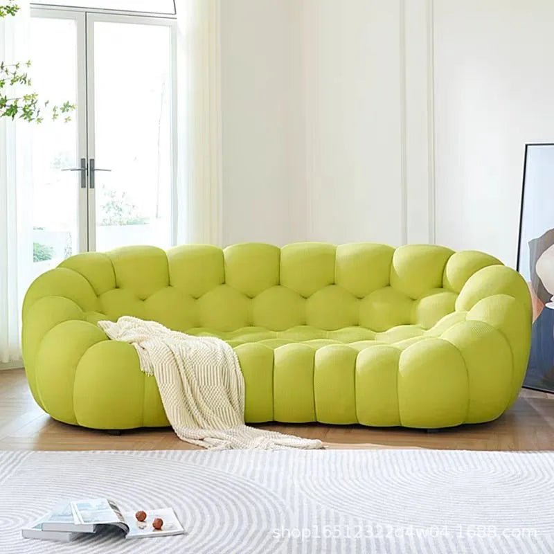 Compressed vacuum cross-border honeycomb pull-point bubble sofa special-shaped hall football three-person lazy sofa