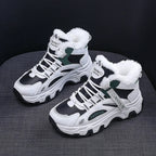 Women's Casual Sneakers Non Slip Comfortable Sports Shoes Women Winter Outdoor Vulcanized Shoes Woman Fleece Walking Trainers