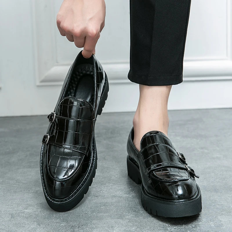 Man Shoes Genuine Leather Men Casual Shoes Business Formal British Style Luxury Male Loafers For Men Green Plus Size 38 44 45 46