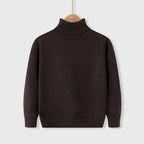 2026 Autumn Winter Children's Cotton Sweater Full Sleeve Turtleneck Knitwear Baby Boys Girls Clothing Warm Soft Jumper Pullovers
