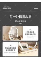 Bedroom Mirror Dressing Table Desk White Drawers Light Makeup Vanity Wood Room Penteadeira Com Espelho Dresser Furniture