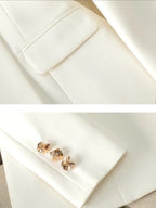 Fashion Temperament Executive Suit Solid Color Two-piece Pant Suits Set Business Commuting Professional Trousers  Ladies New