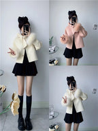 2025 & 2026 New Winter Real Natural Fox Fur Cuff Coat Ladies Outwear Female Coat Cashmere Wool Woolen Women Luxury Jacket