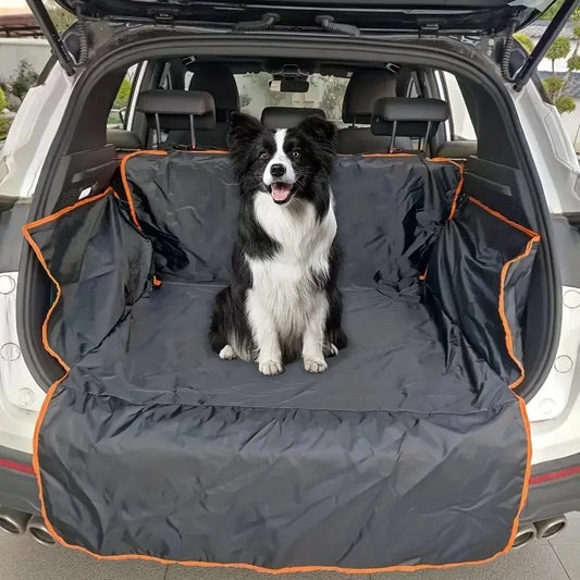 Durable Polyester Auto Trunk Mat for Pets - Non-Slip, Scratch-Resistant, Easy-Clean Mat for SUVs and Cars, Pet Safety Mat