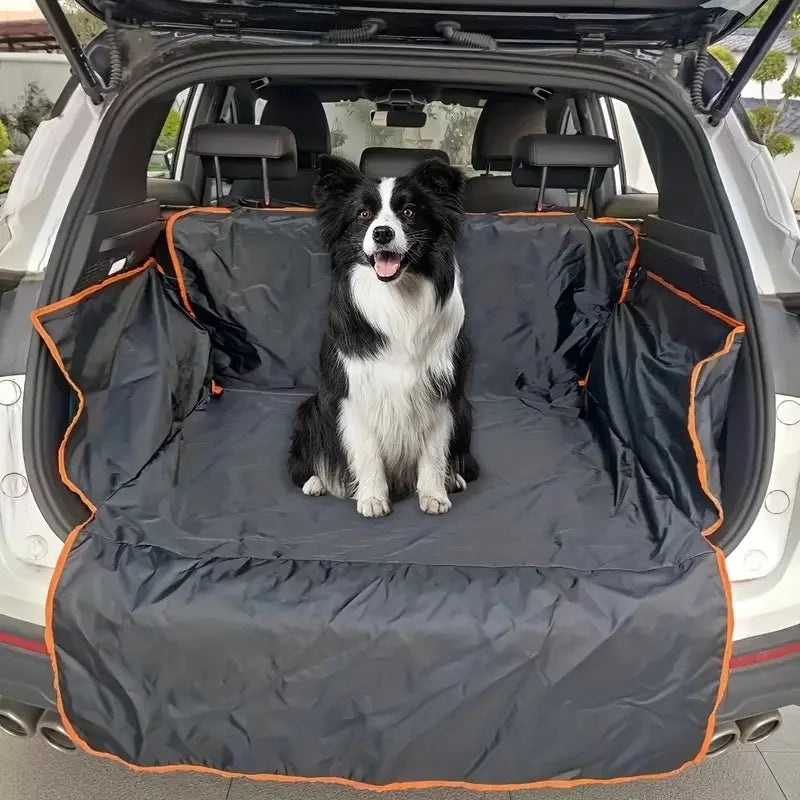 Durable Polyester Auto Trunk Mat for Pets - Non-Slip, Scratch-Resistant, Easy-Clean Mat for SUVs and Cars, Pet Safety Mat Main image