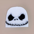 Personal Punk Skull Demon Knitted Hats Autumn and Winter Unisex Dark Series Warm Street Versatile Niche Fashion Hip Hop Beanies
