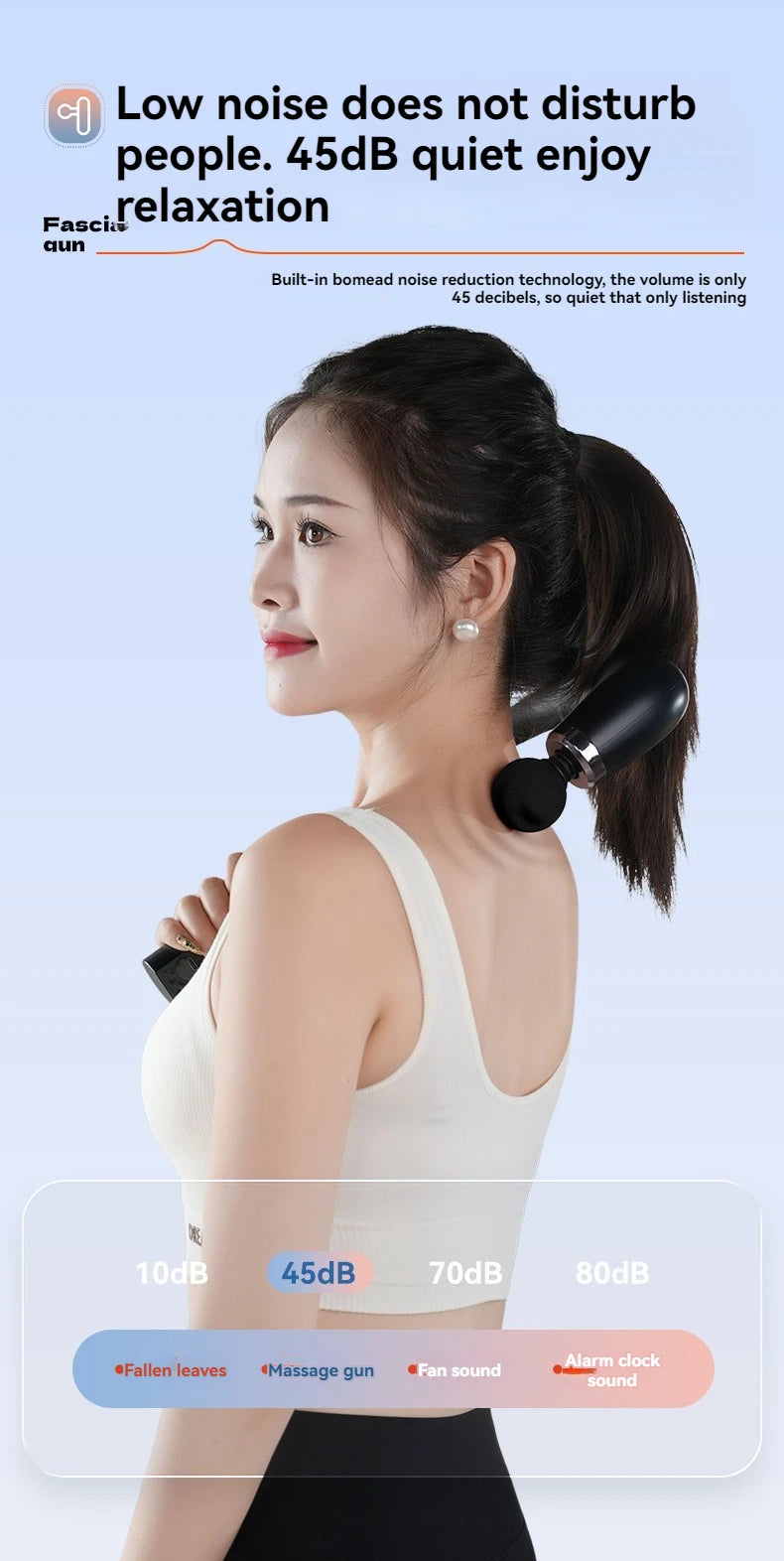 2025 Smart Fascia Gun Electric Massager Massage Hammer Electric Fascia Gun Home Handheld Hammer Back Artifact Christmas Gift