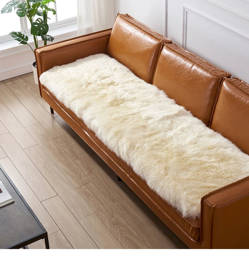 Customized Australia Lamb Wool Rug 100% Pure Sheepskin Seat Cushion Real Sheep Hair Fur Mat