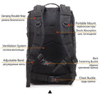 45L Man Tactical Backpacks Traveling Bags Outdoor 3P School Pack EDC Molle Pack For Trekking Hunting Bag camping equipment