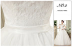 New Plus Size Wedding Dress Slimming Floor-length Back Strap Lace Flower Wedding Dresses for Women White Dress Vestidos De Novia