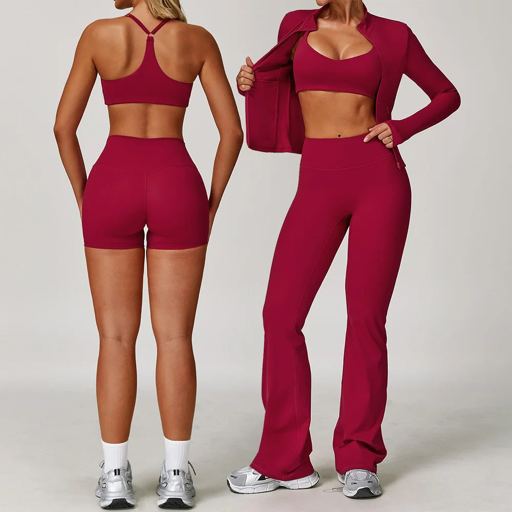 2/3PCS Yoga Suit Sports Set Gym Set Women Tracksuit Running Workout Clothes Long Sleeve Sports Bra Athletic Wear Yoga Clothing Main image