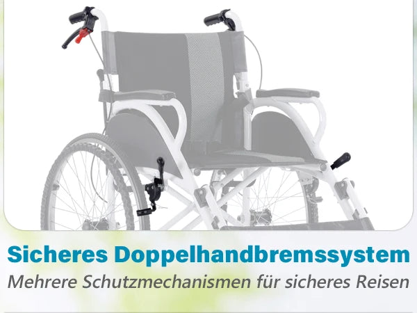 Lightweight Travel Wheelchair Foldable Compact Hand Push Wheelchair for Easy Storage in Car Trunk Airplane Suitable for Adult