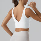 New  Yoga Tank Top Summer Sexy Fitness Yoga  Underwear Women's Sports Bra Push Up Fitness Bra  Running Gym Fitness Tops