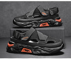 Summer Men Sandals Genuine Leather Mens Casual Shoes Outdoor Men Leather Sandals for Men Beach Shoes Roman mens Shoes