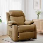 Korser Small Recliners for Small Spaces, Reclining Manual Chair with Cup Holders and Side Pockets  for Living Room, Bedroom