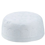 New Muslim Men Prayer Cap Hat Cotton Embroidery Saudi Arabia Islamic Hat Cap Men Headscarf Topkippot Turban  Leisure Saudi Cap
