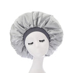 Large Bonnet Women Big Size Satin Bonnet Sleeping Night Women Cap Bonnet Hat Satin Cheveux Nuit Silk Bonnets for Women