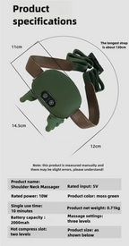 Bionic Finger Neck Shoulder Massager Wireless Neck Cervical Trapezius Kneading Massage Shawl Brushless Motor Neck masajeador