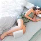 Leg Pillow, Side Pillow, Memory Foam Knee Pillow with Side Sleeping Belt, Leg Knee Pillow with Removable and Washable Cover