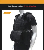 Military Tactical Vest Body Armor Combat Army CS Gear Hunting Plate Carrier Airsoft Accessories Wargame Pouch Molle Vest