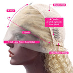 613 Colored Straight Human Hair 13x4 HD Blonde Lace Front Wigs 200 Density 13x6 Transparent Full Lace Frontal Wigs 44 46 Inches