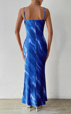 Women's Dresses Blue Jean Print Sleeveless Strapless Midi Bodycon Maxi Dress 2026 Sexy Vestidos Club Party Evening Sundress